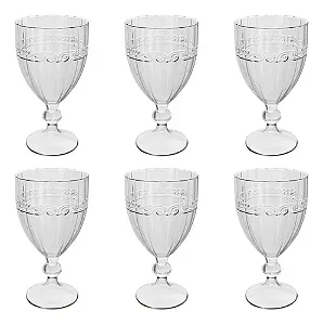 Conjunto 6 Taças De Cristal Imperial 330ml Lyor
