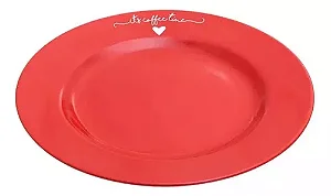 Conjunto 6 Pratos Sobremesa L'amour 19,5cm Haüskraft Vermelho