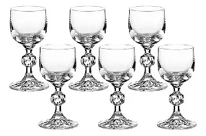 Jogo 6 Taças De Cristal P/ Licor 50 Ml Linha Klaudie/Bohemia