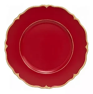 Conjunto 6 Sousplat Galles Angel Vermelho 33cm - Copa E Cia