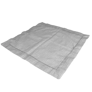 Jogo De 2 Guardanapos Ajour Em Tecido P40xl40cm Cinza