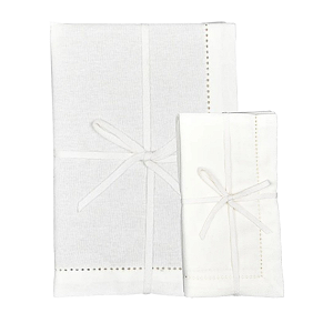 Conjunto L'hermitage Branco Jogo Americano C/ Guardanapo