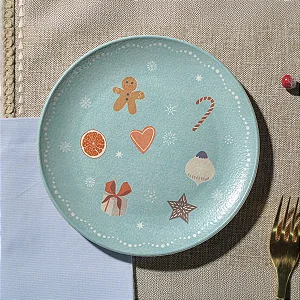 Conjunto com 6 Pratos de Sobremesa Coup Stoneware Doce Magia Ø19,4cm