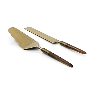 Conjunto de Talheres para Bolo 2 Pecas Garbo Ilheus Copa e Cia