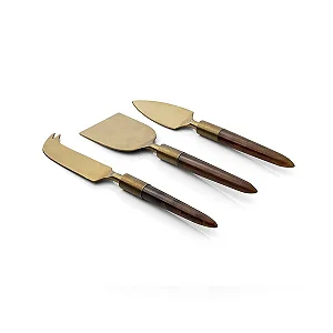 Conjunto de Talheres para Queijo 3 Pecas Garbo Ilheus Copa e Cia