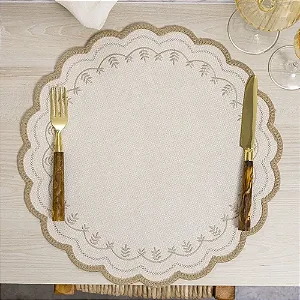 Jogo Americano Brazil Amelia Areia 40cm Avulso Copa e Cia