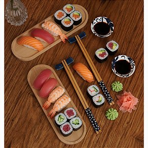 Conjunto Para Sushi 8 Peças Bambu Gifu Wolff