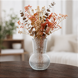 Vaso de Vidro 19x11cm 950ml Héstia Haüskraft