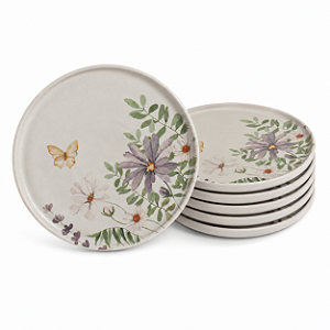 Conjunto 6 Pratos Sobremesa Basic Bloom 19,5cm Porto Brasil