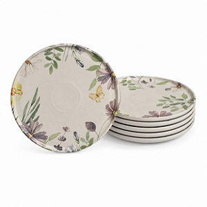 Conjunto 6 Pratos Raso Basic Bloom 25cm Porto Brasil