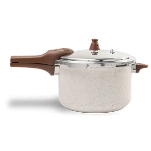 Panela de Pressão 6,8L Indução Pressure Antiaderente Vanilla Brinox