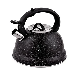 Chaleira de Inox com Apito 2,7L Indução Roma Preto Brinox