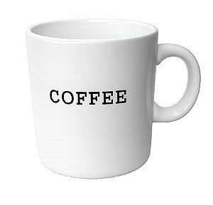 Caneca de Ceramica 200ml Branca Domy Coffee Wellmix