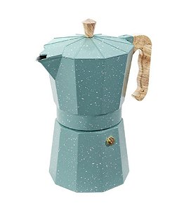 Cafeteira Moka Italiana 300ml Verona Verde 6 Xícaras de Café