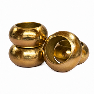 Jogo 4 Anéis P/ Guardanapos 5,5x3cm Dourado Wolff