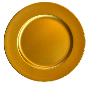 Conjunto 6 Sousplat 33cm Opala Dourado Lyor