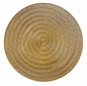 JG de 6 Lugar Americano Ø38cm Espiral Dourado Lyor