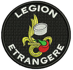 Bordado Patch Termocolante Legion Etrangere