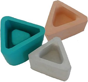 Forma de Silicone - Vaso Triangular Mod 2