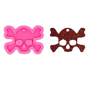 Forma de Silicone - Pingente Caveira
