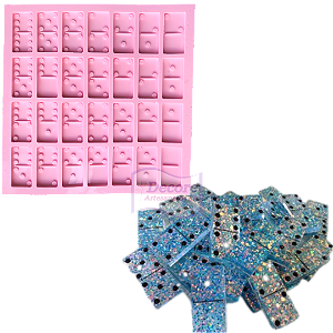 Forma de Silicone - Domino 28 cav