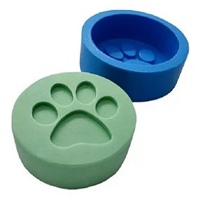 Forma de Silicone - Patinha Redonda Dog Cão