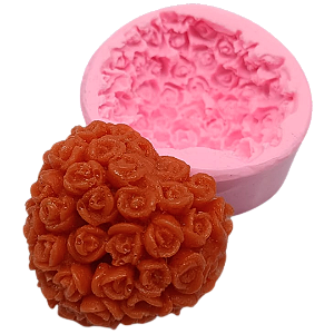 Forma de Silicone - Coração Provence (Flores P)