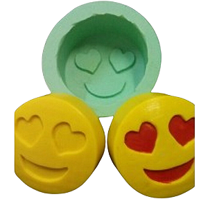 Forma de Silicone - Emoji Apaixonado