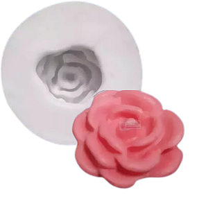Forma de Silicone - Mini Rosa Aberta