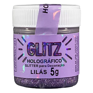 Glitter Comestível Holográfico - Lilás 5g