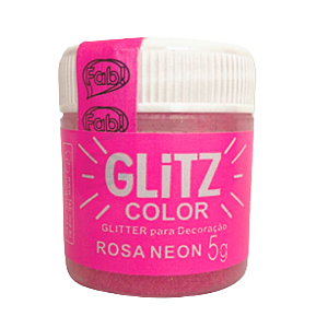 Glitter Comestível - Rosa Neon 5g