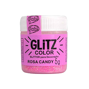 Glitter Comestível - Rosa Candy 5g