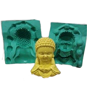 Forma de Silicone - Buda G Bipartido - Meditando