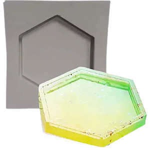 Forma de Silicone - Porta Copo Hexagonal