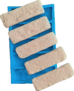 Forma Silicone Mod 65 - Tijolinho Rustico 19x6 - 5 cav