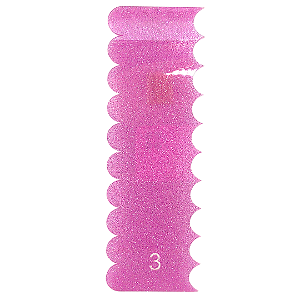 Espátula Acrilico 20x7cm Modelo 3 - Rosa Shine