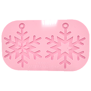 Forma de Silicone - Floco Neve 2 cav