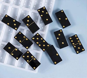 Forma de Silicone - Jogo Peças Domino