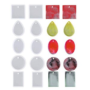 Forma de Silicone - Pingente Formas 10 cav