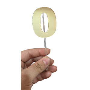 Topo de Bolo Acrílico Numero 0