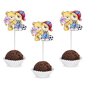 25 Topos de Doce - Urso Revelação Mod1