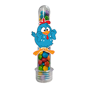 10 Tubetes com Tag - Galinha Azul
