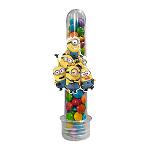 10 Tubetes com Tag - Minions