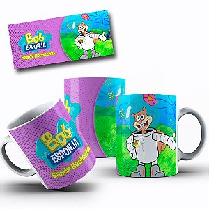 1 Caneca Porcelana 325ml Branca - Bob -  Sandy