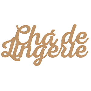 Placa MDF 3mm Marrom Chá de Lingerie 60x28cm