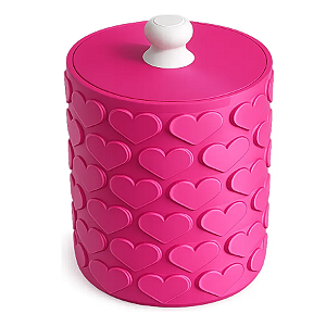 Porta Treco Decorativo Com Tampa Organizador - Pink