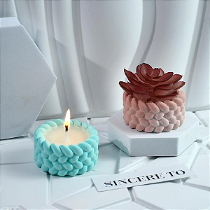 Forma de Silicone - Porta Vela Cordas