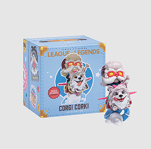Corgi Corki - Figura League Of Legends LOL Série 04 #06 Edição Limitada Rose Quartz Chroma ( ícone )