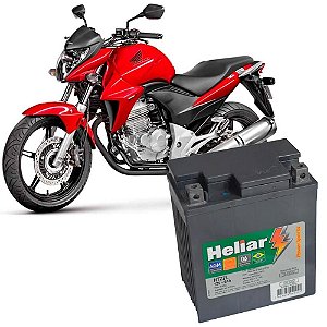 BATERIA MOTO CB 300 HELIAR HTZ7L POWER SPORTS SELADA 6AH 12V