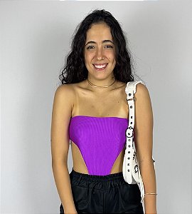Body autoestima canelado roxo